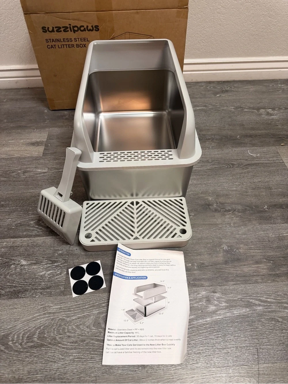 Cat Litter Box with High Sides